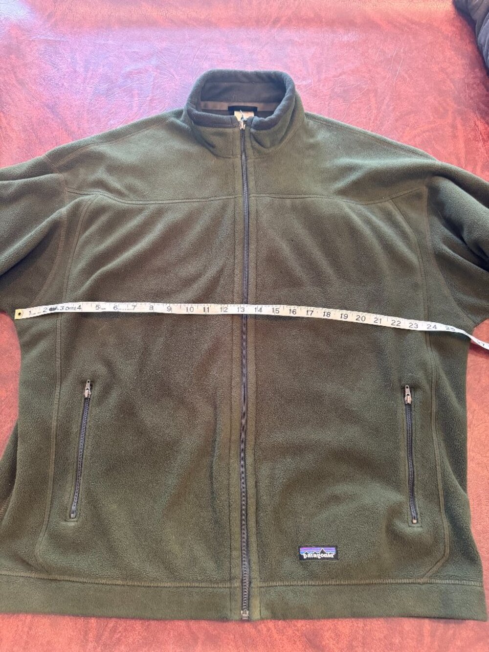 Patagonia Men's Classic Synchilla Fleece Jacket Full Zip Green Men's XL